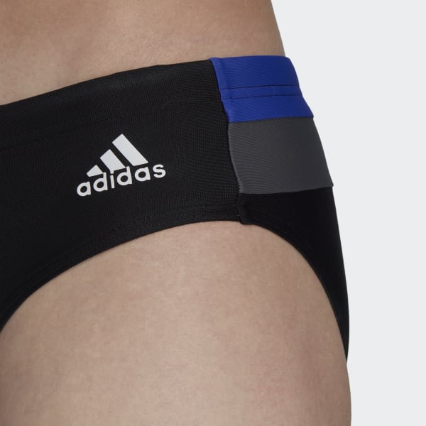 Noir Slip de bain Colorblock