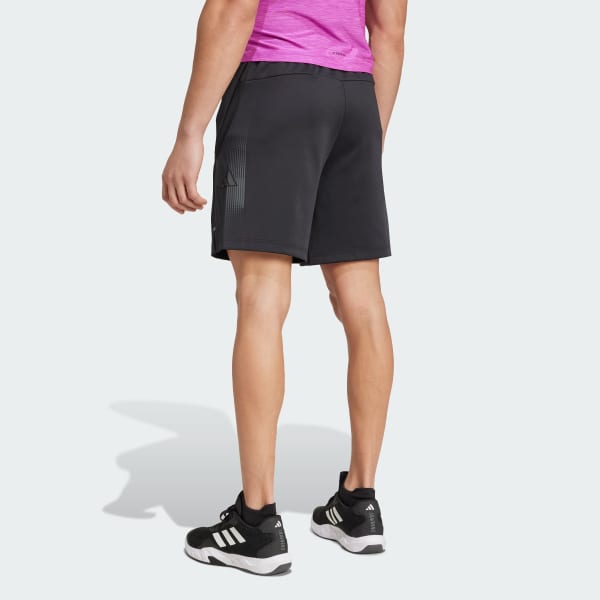 Black Gym+ Training Brand Love Knit Shorts