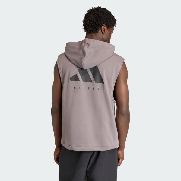 nau Áo Hoodie Sát Nách Power Workout