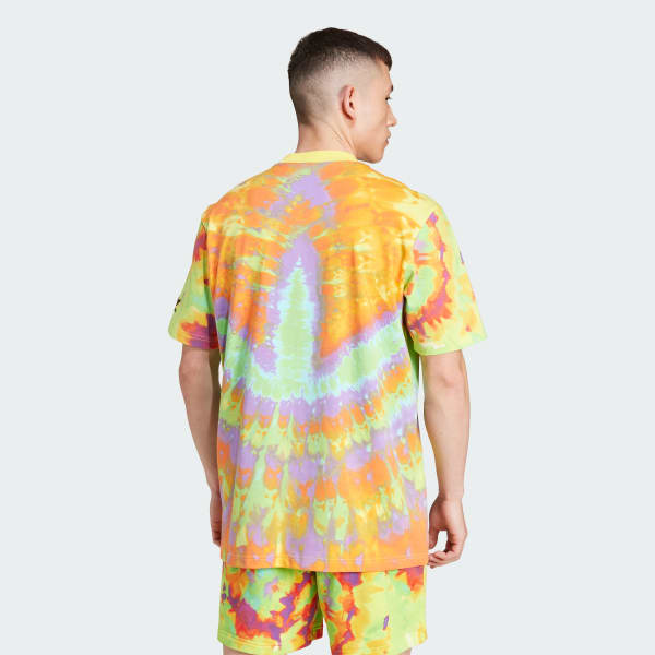 Yellow Tie-Dyed Short Sleeve Tee 2