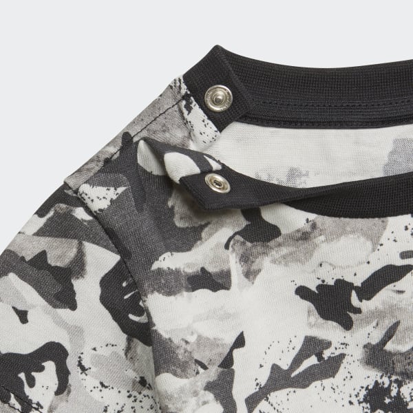 Blanco Camiseta Allover Print Camo