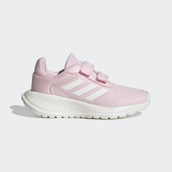 red and pink adidas trainers