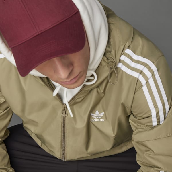 adidas Adicolor Classics 3-Stripes Windbreaker - Green
