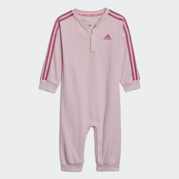 Pink Essentials 3-Stripes Isoli bodysuit (kønsneutral)