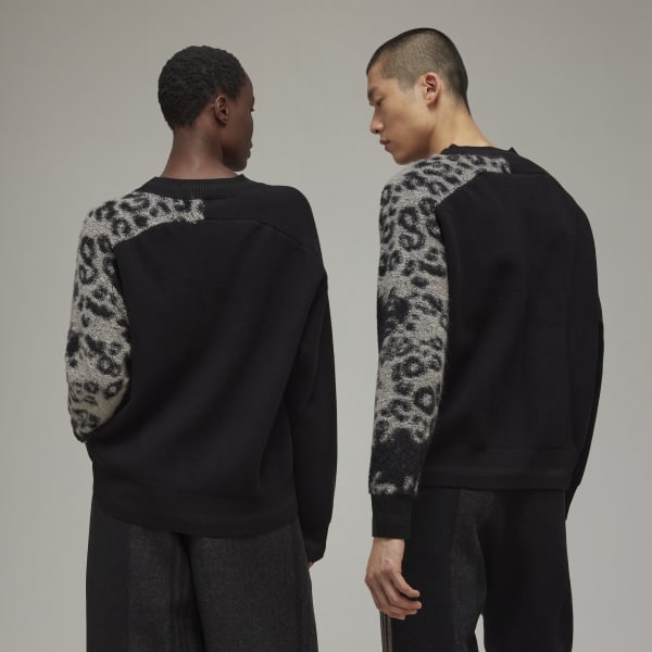 Sort Y-3 Leopard Knit Crew Sweatshirt HM544
