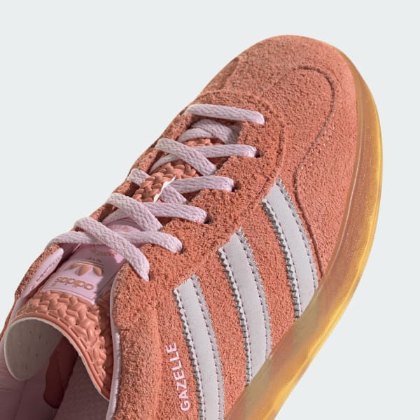 Adidas originals gazelle pink suede gum sole trainers new arrivals