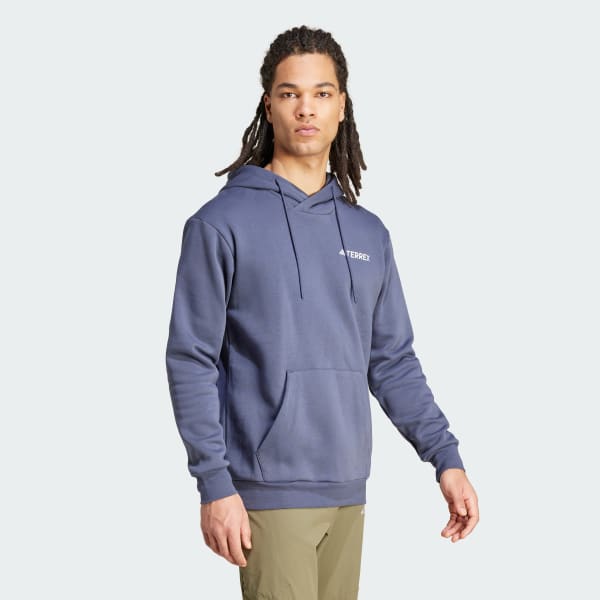 Azul Moletom Capuz Terrex Multi Small Logo