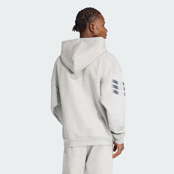 Gris Sudadera con capucha Future Icons 3 Stripes