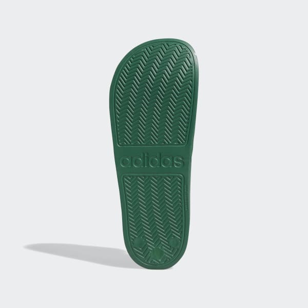 olive green adidas slides