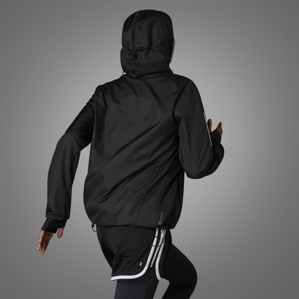 adidas Own the Run Hooded Running Windbreaker Black adidas Philippines