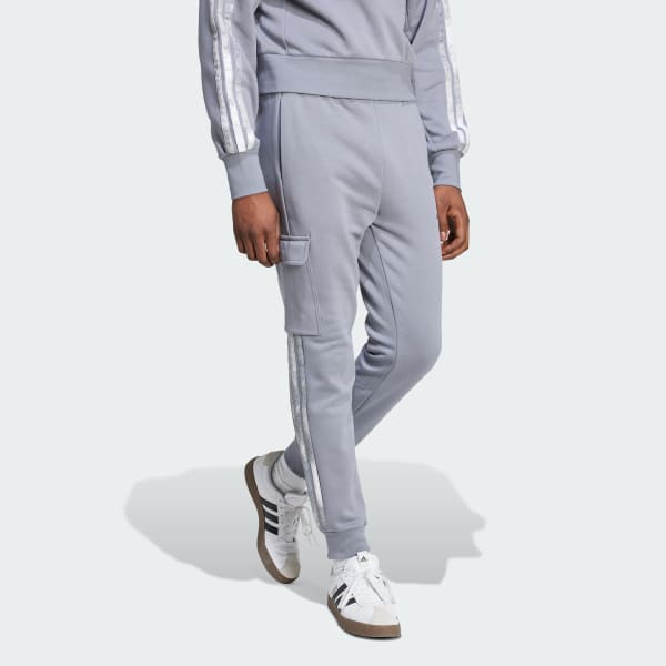 Grey AOP Colourblock Pant