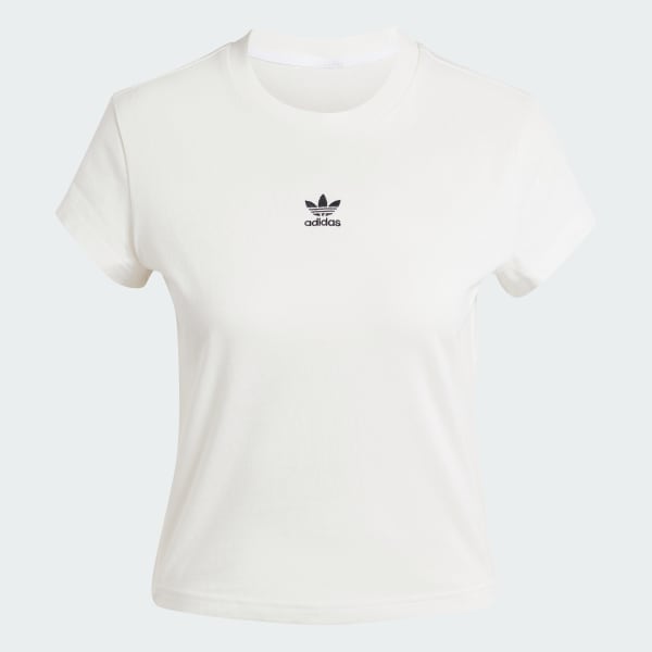 White Essentials Slim Tee