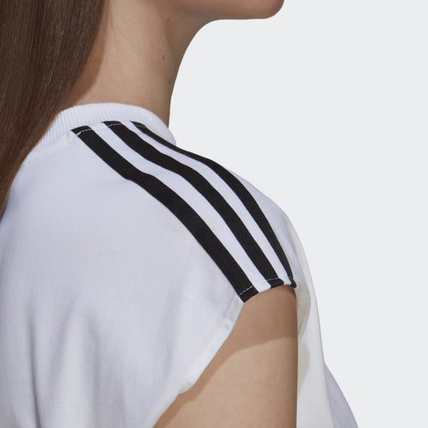 Branco Adicolor Classics Waist Cinch T-Shirt TX743
