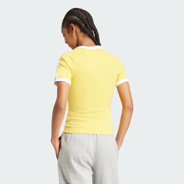 アディダス スリーストライプス スリムラグラン半袖Tシャツ