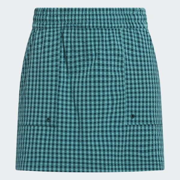 สีเขียว กระโปรงกางเกง Ultimate365 Gingham