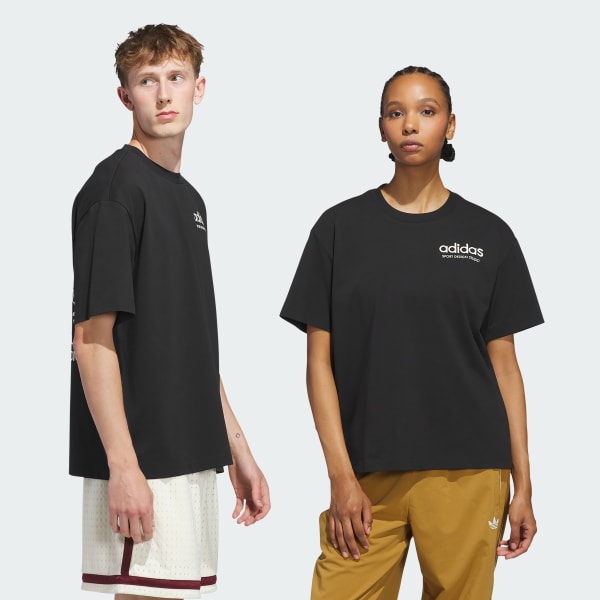 Negro Remera adidas Sport Design GFX