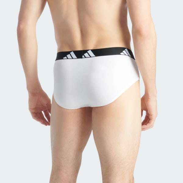 Weiss Active Flex Cotton Slip, 3er-Pack – Unterwäsche