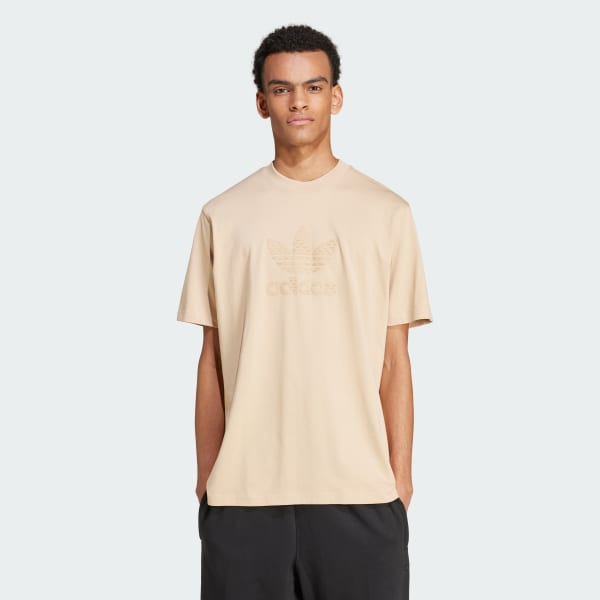 Beige Monogram Tee