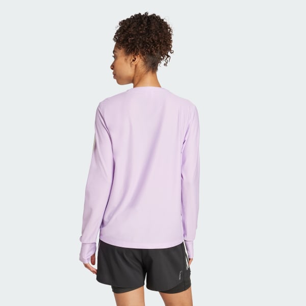 Purple Own The Run Long Sleeve Tee
