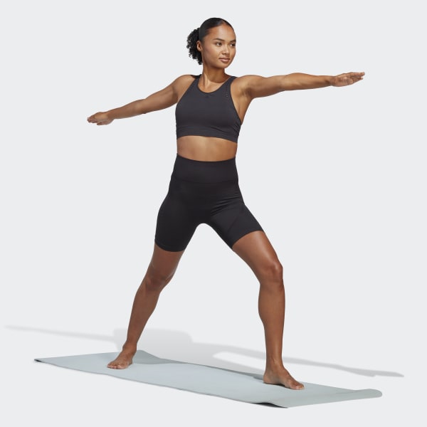 Zwart Yoga Studio AEROKNIT Korte Fietslegging