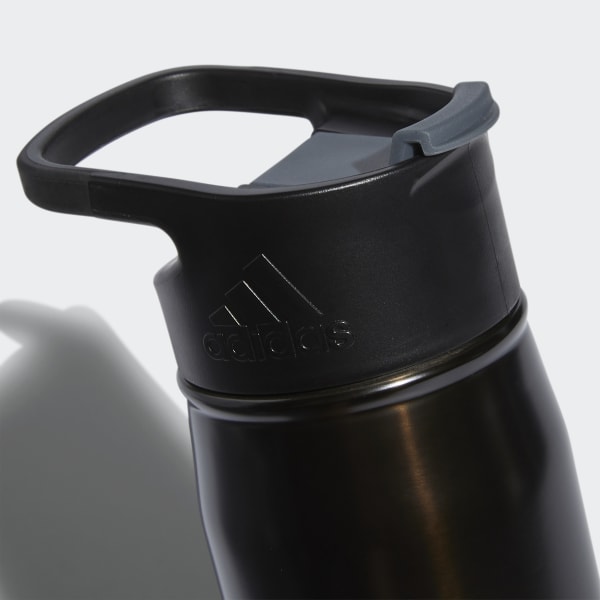 Black Steel Flip 16 Metal Bottle