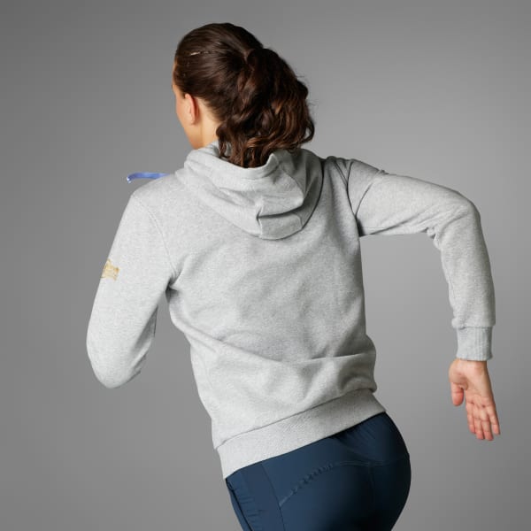 Szary Bluza z kapturem BMW Berlin Marathon 2024 Graphic