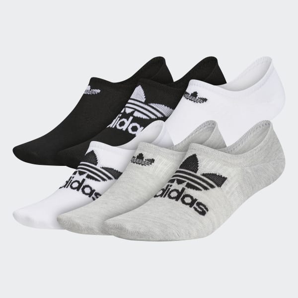 Grey Classic Superlite Super-No-Show Socks 6 Pairs