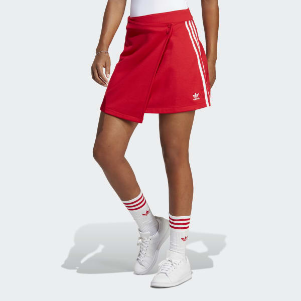 leveren bod Oprecht adidas Adicolor Classics 3-Stripes Short Wrapping Skirt - Red | Women's  Lifestyle | adidas US