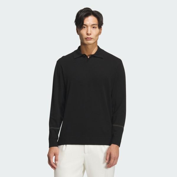 アディダス 【ゴルフ】ニットポロシャツ - ブラック | アディダス ジャパン