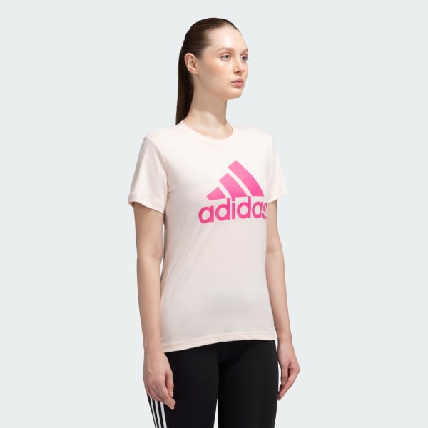 Pink ESSENTIALS BIG LOGO TEE