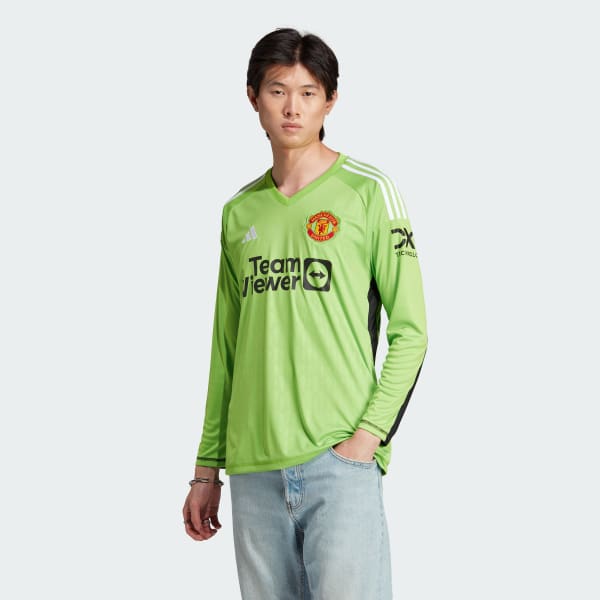 Gronn Manchester United Tiro 23 Competition Long Sleeve Goalkeeper Trøye