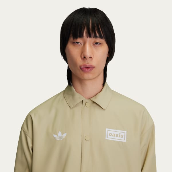 adidas Originals × Oasis ツアー コーチ ジャケット - ベージュ