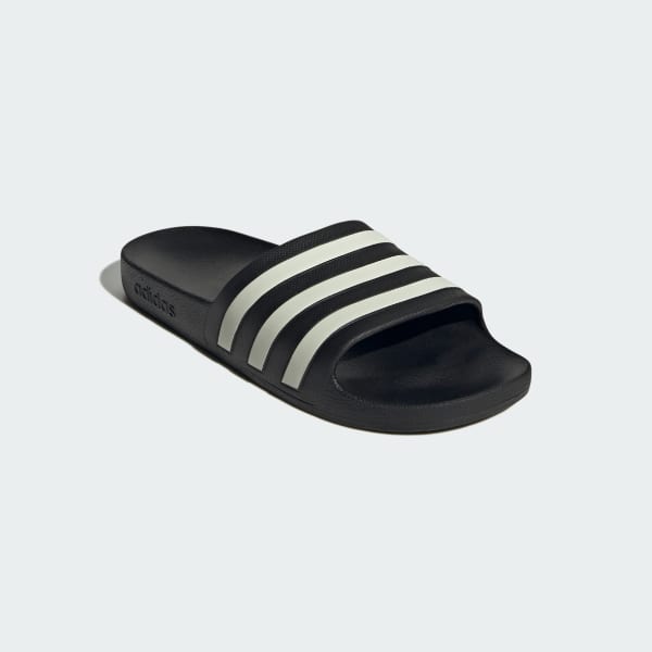 Black Adilette Aqua Slides