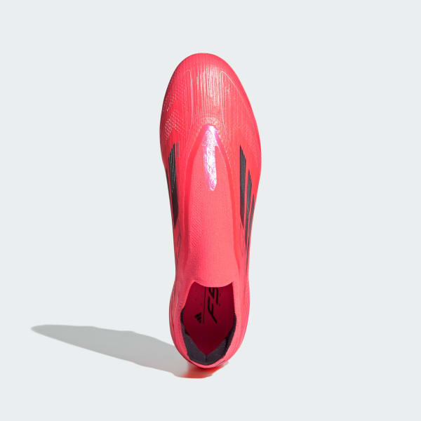 Pink F50 Elite Laceless Firm Ground Boots