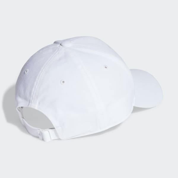 White Cotton Twill Baseball Cap