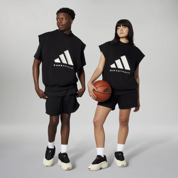 adidas Basketball Sleeveless Sweatshirt - Black | adidas Malaysia