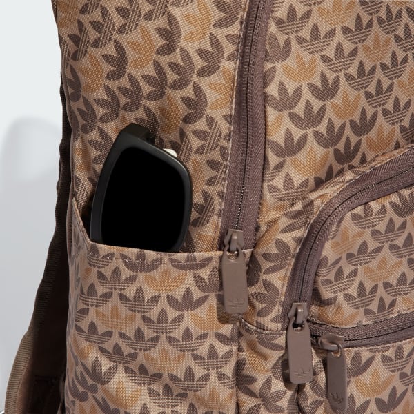 Adidas backpack brown sales