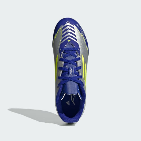 สีเงิน รองเท้าฟุตบอล F50 Club Messi Firm/Multi-Ground สำหรับเด็ก