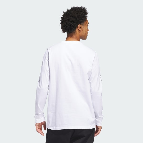 ホワイト ヘンリー・ジョーンズ チャンプ 長袖Tシャツ（ジェンダーニュートラル）