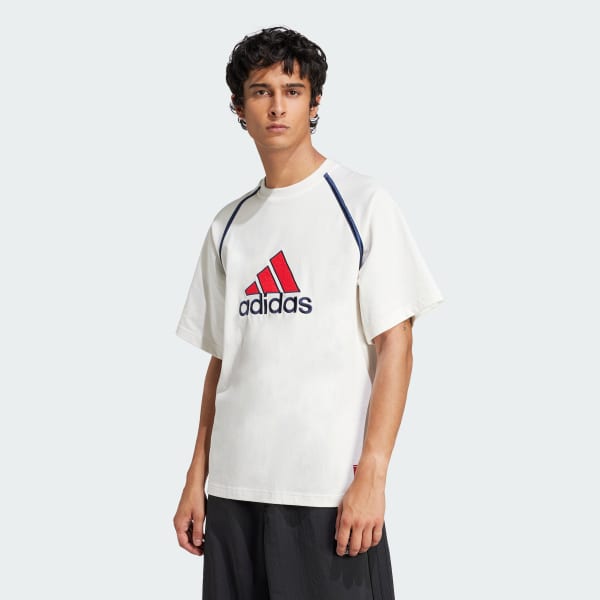 สีขาว เสื้อยืด adidas Badge of Sport