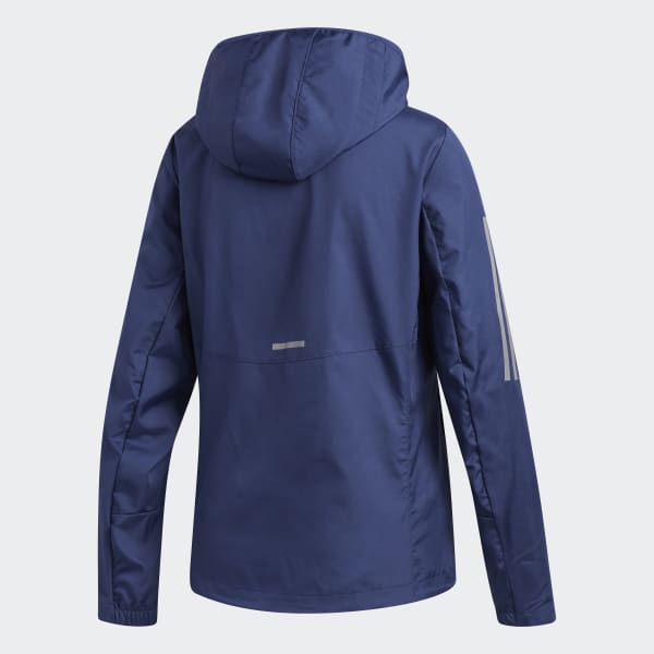 Blue Own the Run Hooded Wind Jacket FYT16