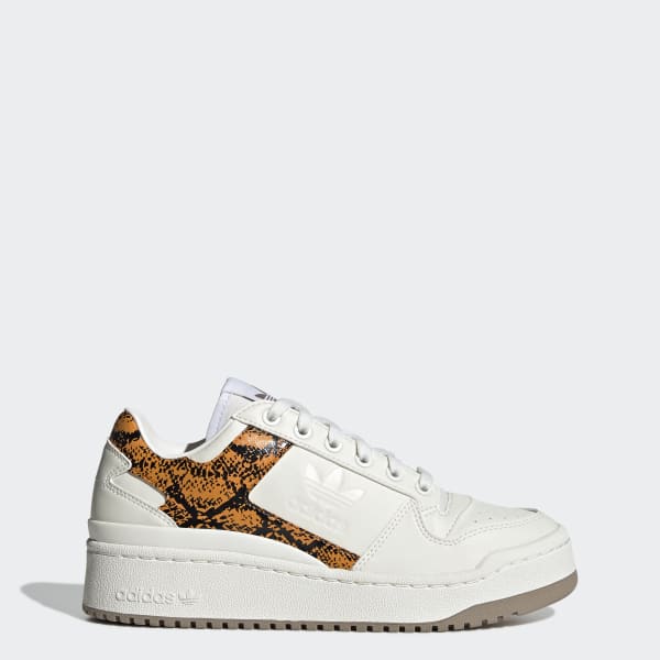 adidas forum bold blanc marron