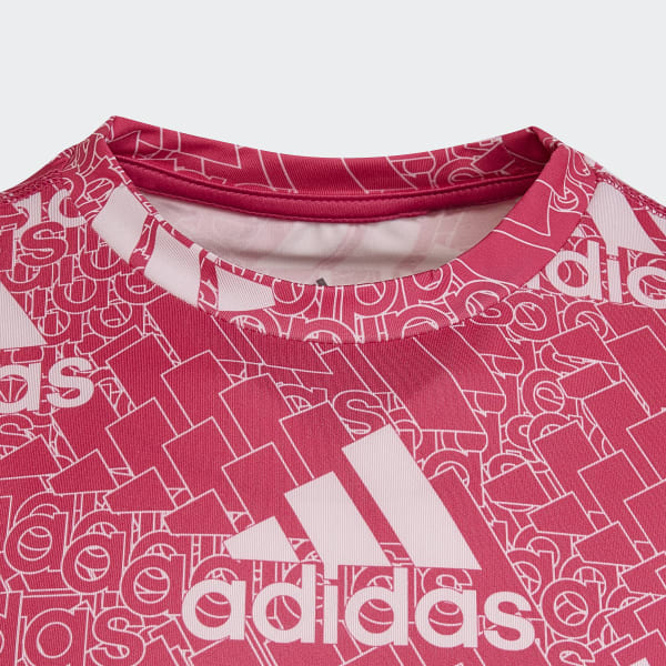 Roze AEROREADY Designed to Move BrandLove T-shirt