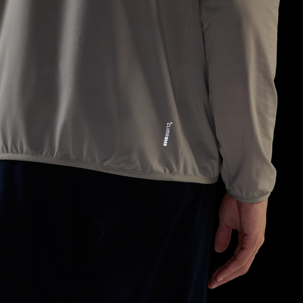 adidas Terrex Multi CLIMAWARM Half Zip Tech Fleece Jacket - Beige