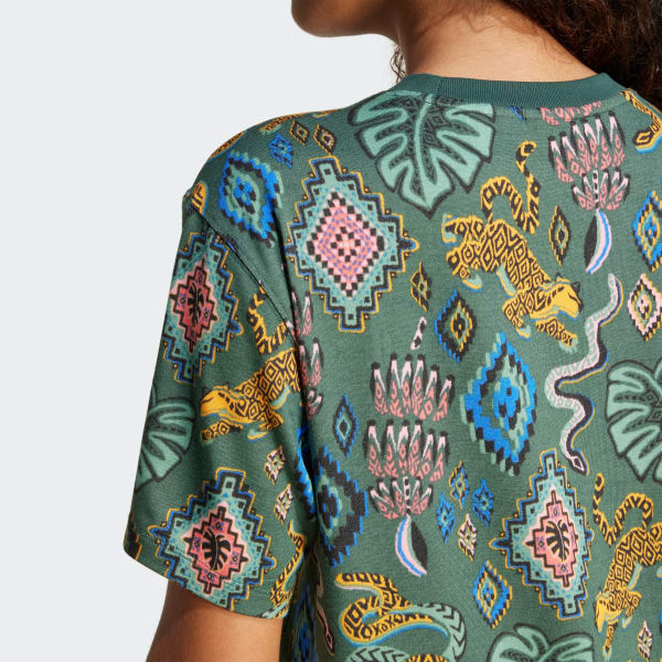 adidas × FARM Rioトレフォイル半袖Tシャツ - グリーン