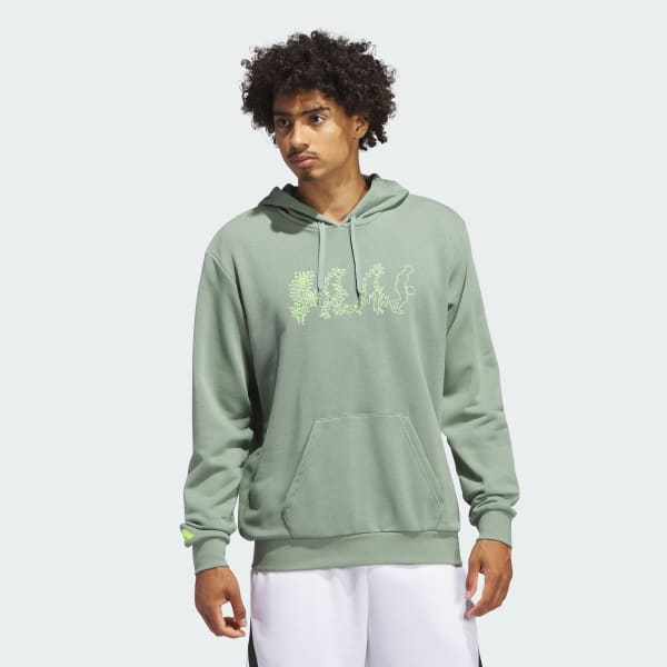 Green adidas pullover on sale