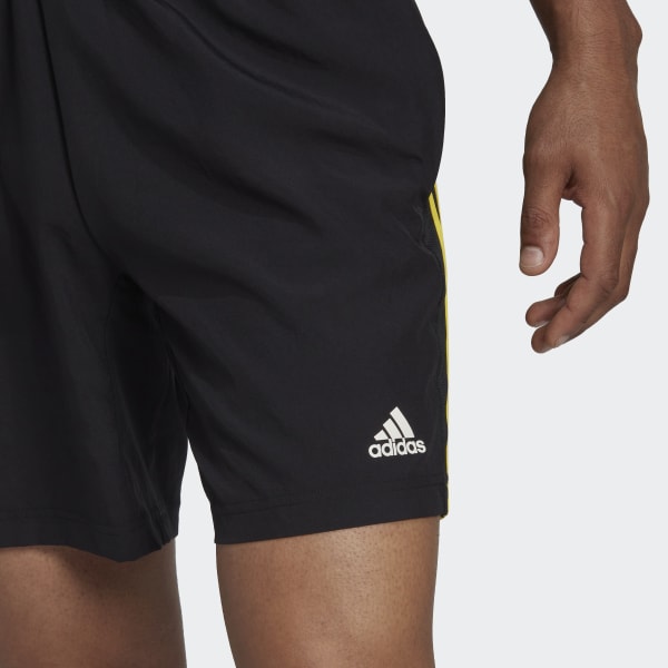 Đen Quần Short Tập Luyện 3 Sọc HIIT AEROREADY HO313
