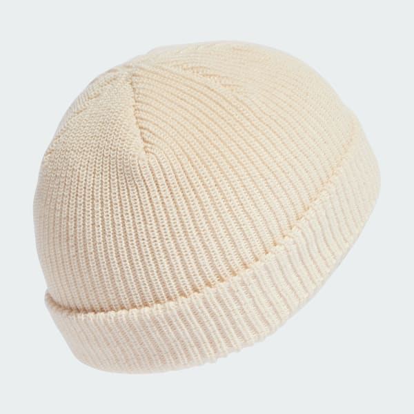 White Adicolor Short Beanie