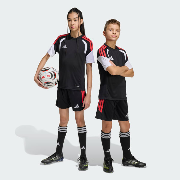 Negro Shorts Tiro26 League para Niños
