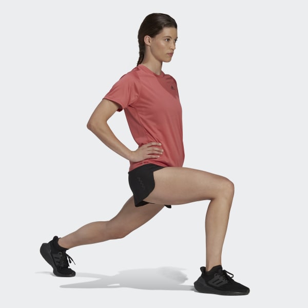 Red Run Icons Running Tee